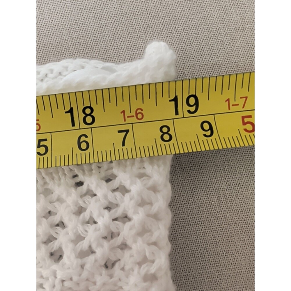 ❤️Wild Fable Cover up Womens XL White Crochet Flower Boho Summer Festival❤️ - Picture 9 of 11